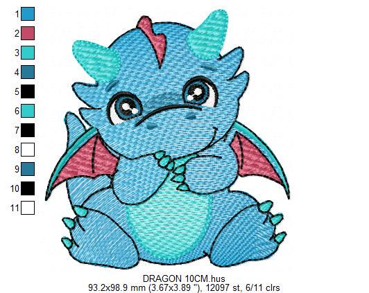 Dragon embroidery designs - Flying Dragon embroidery design machine embroidery pattern - Baby boy embroidery file - instant download pes jef