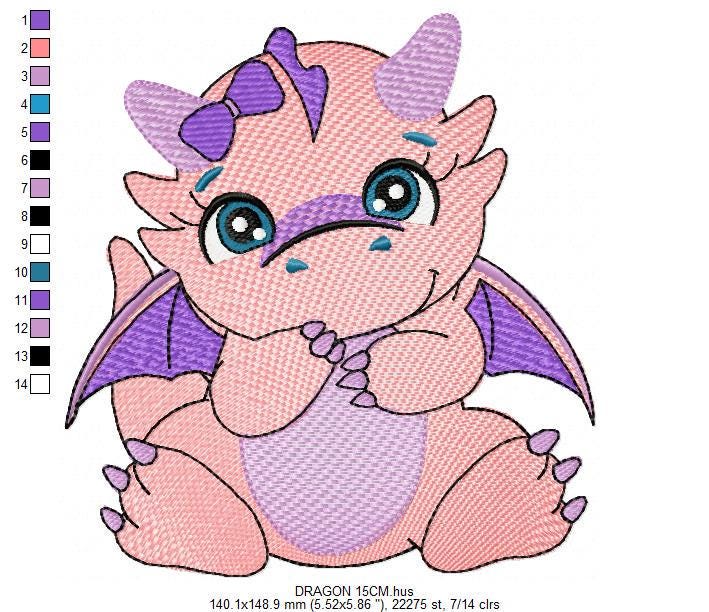Dragon embroidery designs - Flying Dragon embroidery design machine embroidery pattern - Baby boy embroidery file - instant download pes jef