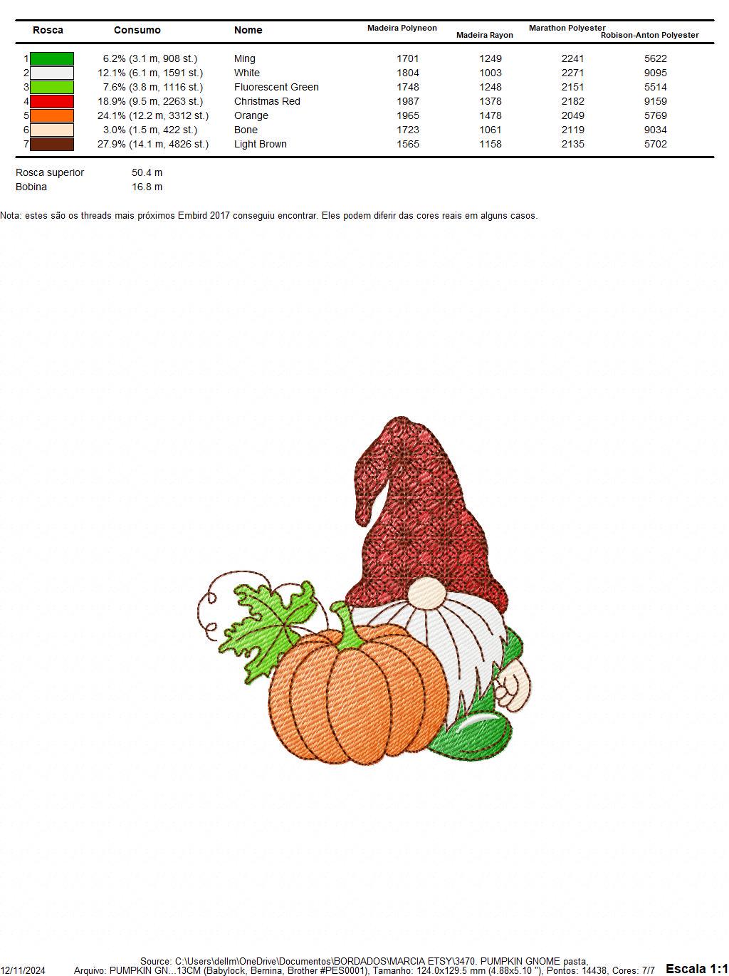 Pumpkin Gnome embroidery designs - Garden Elf Troll embroidery design machine embroidery pattern - instant digital download pes jef dst vp3
