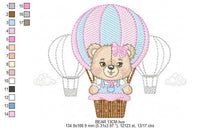 Carica l&#39;immagine nel visualizzatore di Gallery, Bear embroidery designs - Hot air balloon embroidery design machine embroidery pattern - Nursery embroidery - Teddy bear Instant download
