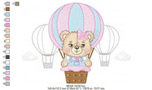 Carica l&#39;immagine nel visualizzatore di Gallery, Bear embroidery designs - Hot air balloon embroidery design machine embroidery pattern - Nursery embroidery - Teddy bear Instant download
