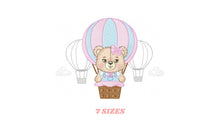 Carica l&#39;immagine nel visualizzatore di Gallery, Bear embroidery designs - Hot air balloon embroidery design machine embroidery pattern - Nursery embroidery - Teddy bear Instant download
