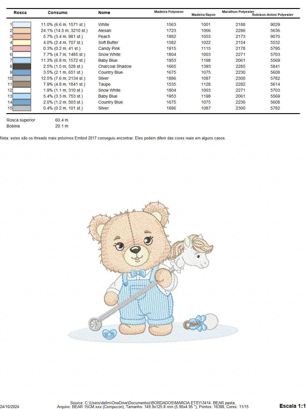 Bear with toy horse embroidery designs - Baby boy embroidery design machine embroidery pattern - Male Bear with tie - instant download pes