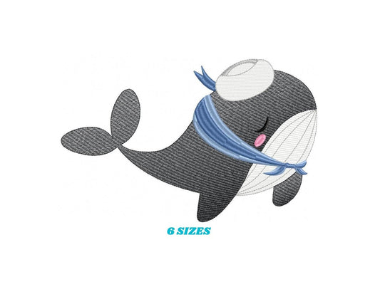 Whale embroidery designs - Ocean Fish embroidery design machine embroidery pattern - Baby boy embroidery file - sea animal embroidery pes