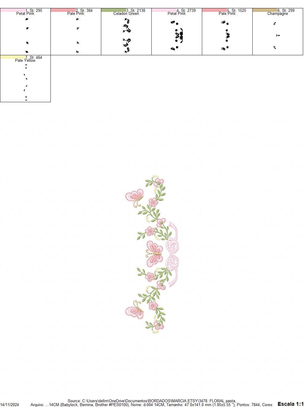 Flowers with lace embroidery designs - Roses with butterfly embroidery machine embroidery pattern - Floral Kitchen towel - instant download