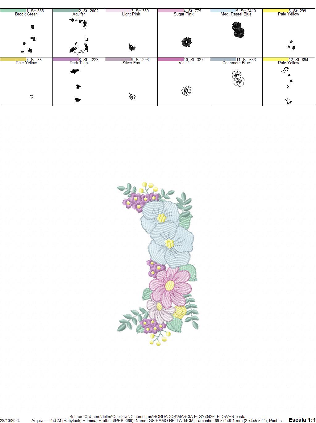 Flower Frame embroidery designs - Kitchen Towel Floral embroidery design machine embroidery pattern - Flower Wreath file - instant download