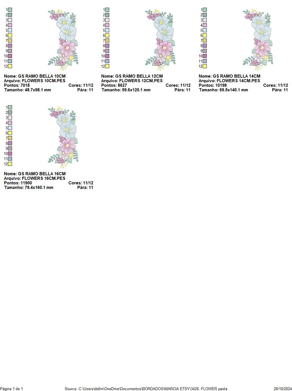 Flower Frame embroidery designs - Kitchen Towel Floral embroidery design machine embroidery pattern - Flower Wreath file - instant download