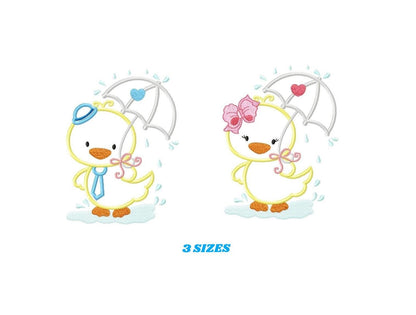 Duck embroidery design - Animal embroidery designs machine embroidery pattern - boy embroidery file - baby girl embroidery duck applique