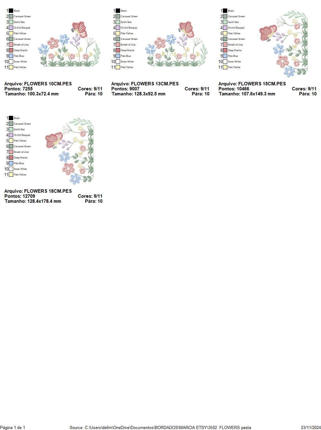 Flower garden embroidery designs - Roses with butterfly embroidery design machine embroidery pattern - Kitchen towel file - Instant download