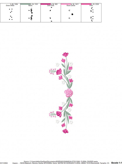 Flowers embroidery designs - Roses embroidery design machine embroidery pattern - Floral Kitchen Towel file - Instant download pes jef dst