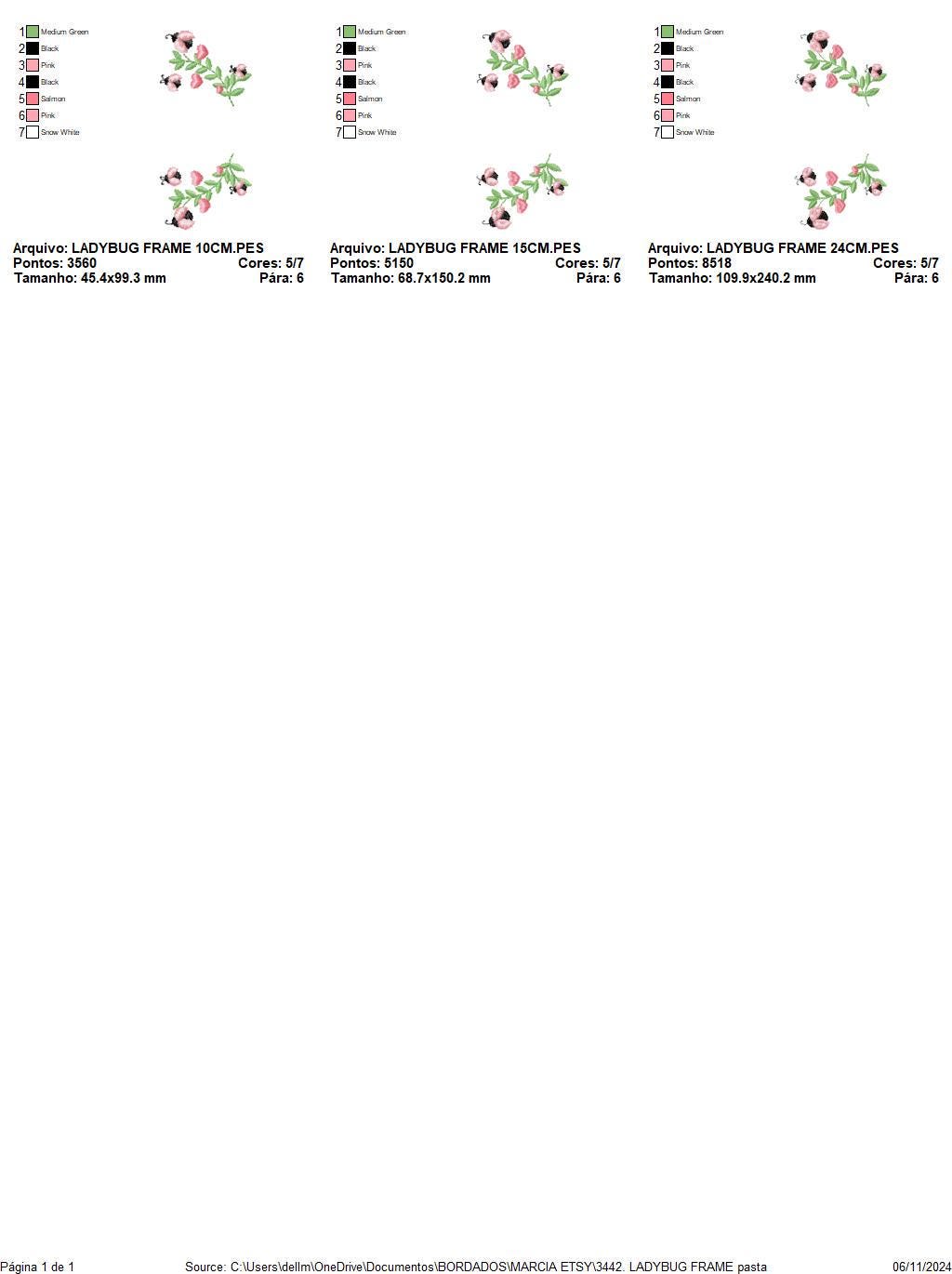 Ladybug Laurel Frame embroidery designs - Flower Wreath with hearts embroidery machine embroidery pattern - Kitchen Towel - instant download