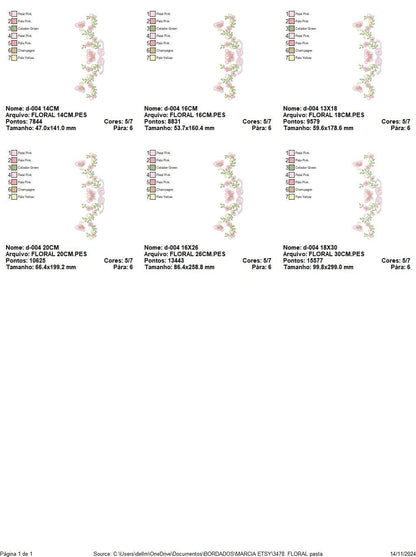 Flowers with lace embroidery designs - Roses with butterfly embroidery machine embroidery pattern - Floral Kitchen towel - instant download