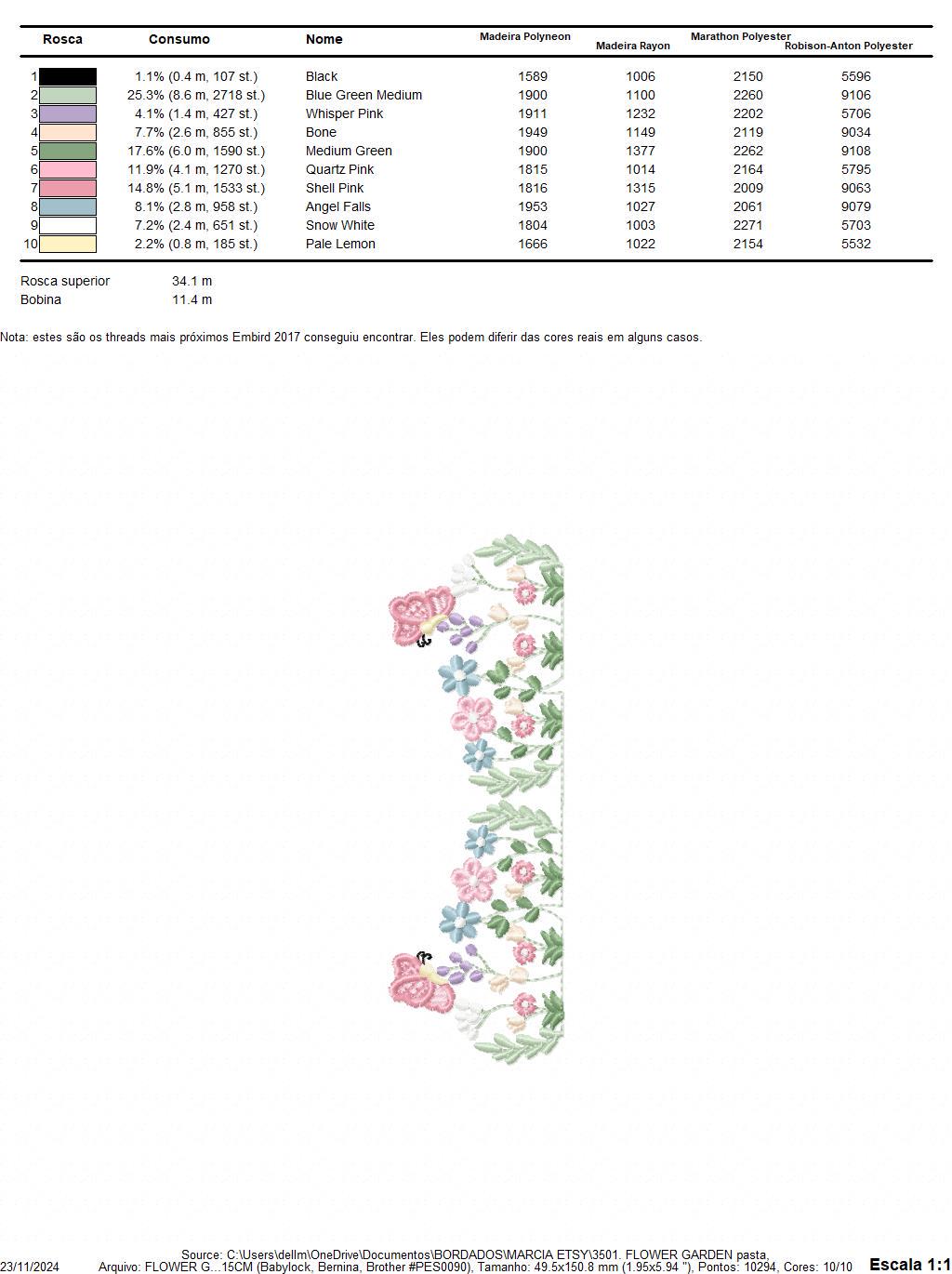 Flower garden embroidery design - Tulip flowers embroidery design machine embroidery pattern - Kitchen Tea towel divider - Instant download