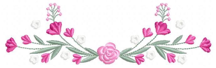 Flowers embroidery designs - Roses embroidery design machine embroidery pattern - Floral Kitchen Towel file - Instant download pes jef dst