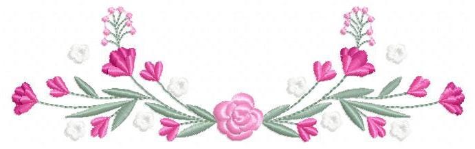 Flowers embroidery designs - Roses embroidery design machine embroidery pattern - Floral Kitchen Towel file - Instant download pes jef dst