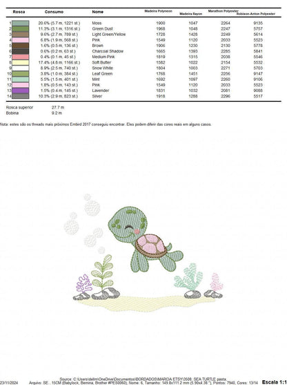 Turtle embroidery design - Ocean sea animal embroidery designs machine embroidery pattern - Baby boy embroidery - Instant download pes jef
