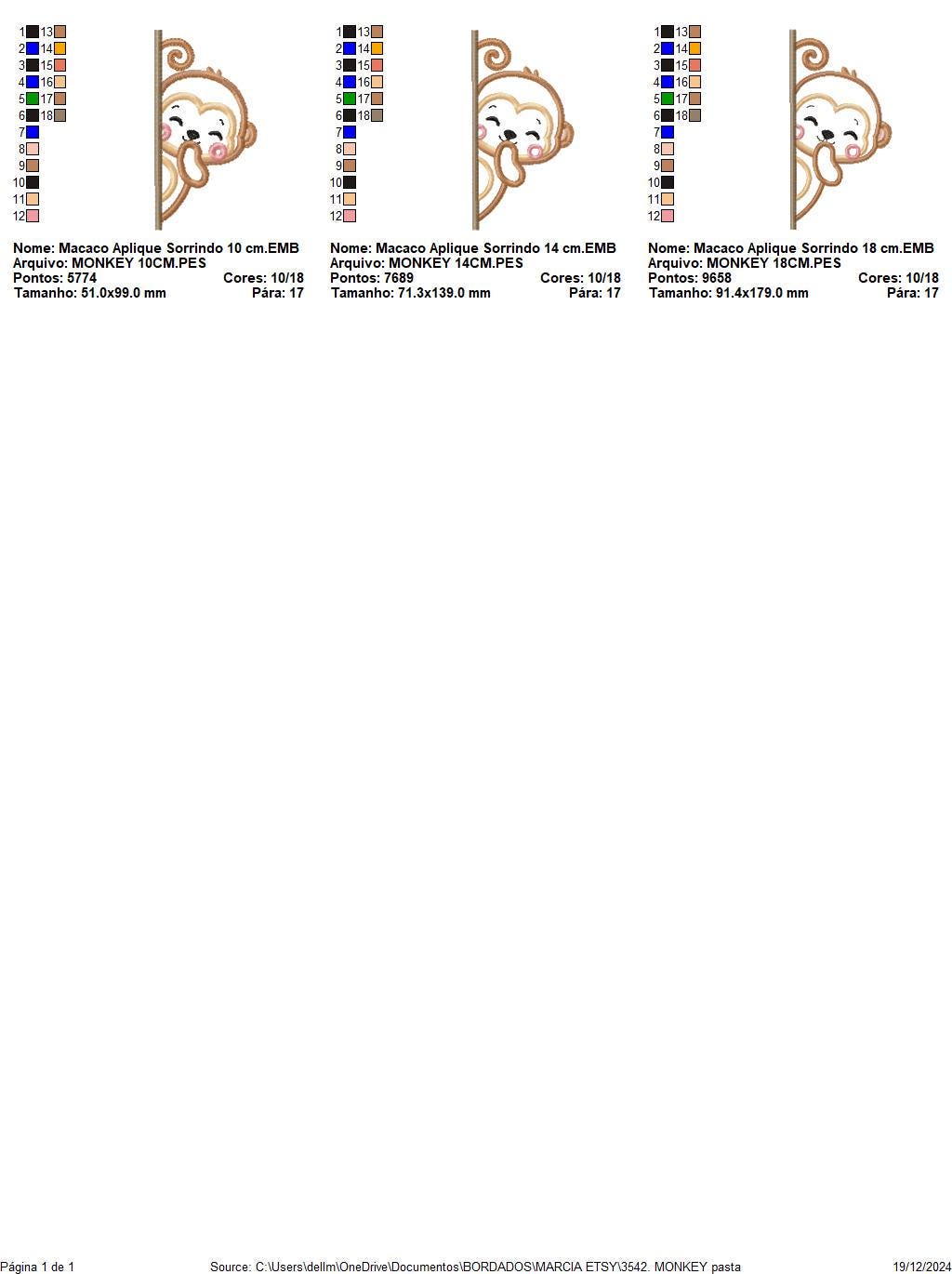 Peek a boo Monkey split embroidery design - Safari wild animal machine embroidery pattern - Baby Boy Monkey applique - Instant download pes