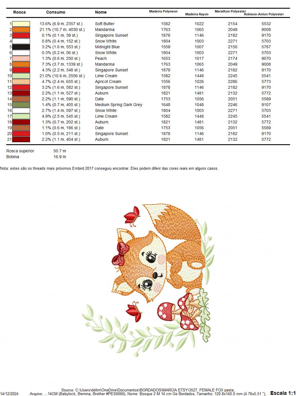 Female Red Fox with lace and mushrooms embroidery designs - Woodland animal machine pattern - Fox with laurel frame - Instant download pes