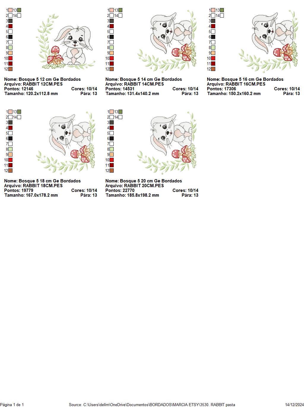 Male Bunny embroidery design - Rabbit with mushrooms with laurel frame machine embroidery pattern - Woodland animal file - instant download