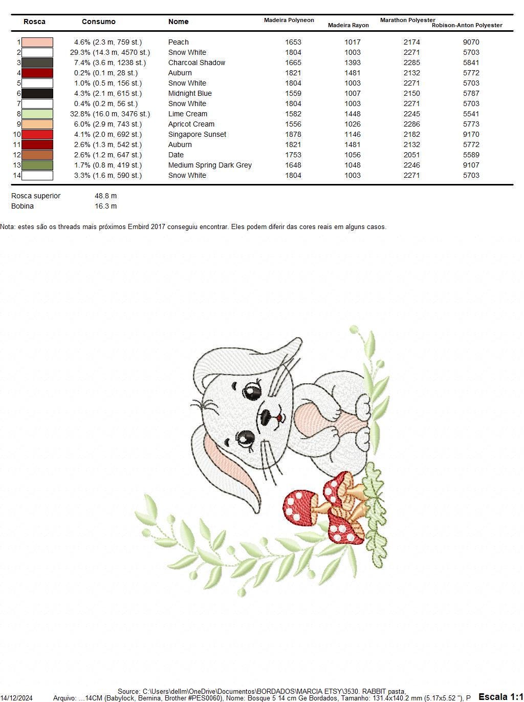 Male Bunny embroidery design - Rabbit with mushrooms with laurel frame machine embroidery pattern - Woodland animal file - instant download
