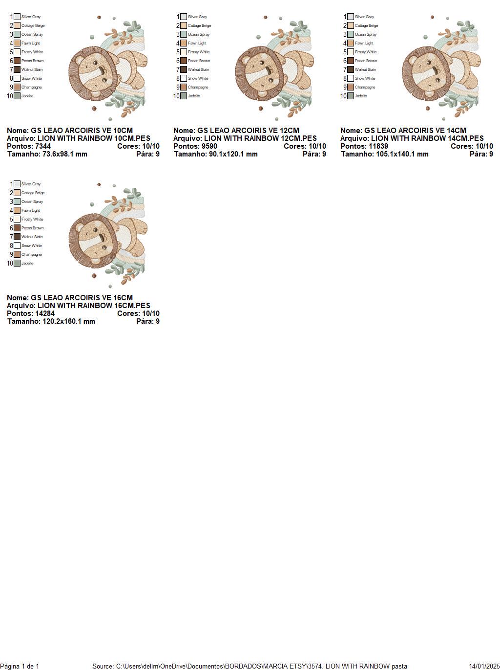 Lion with rainbow embroidery designs - Safari animal machine embroidery pattern - Newborn Baby boy file - Instant download pes jef dst vp3
