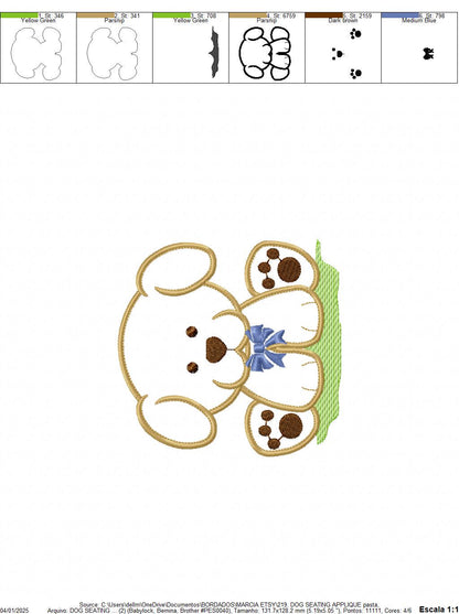 Dogs embroidery designs - Dog embroidery design machine embroidery pattern - Puppy embroidery file kid embroidery dog applique design pes