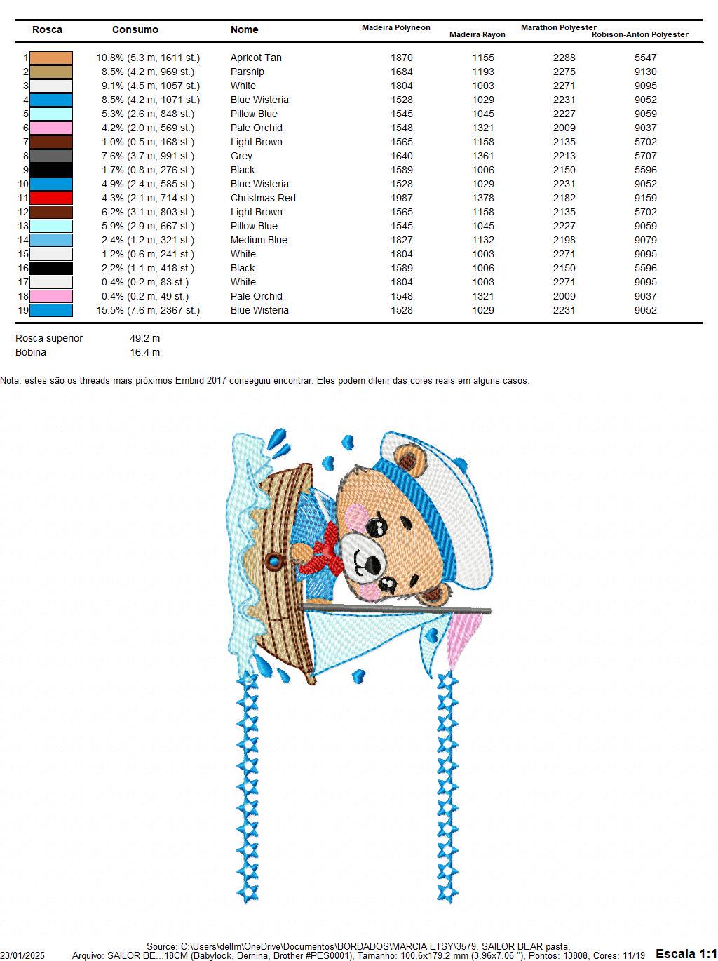 Nautical Bear with boat frame embroidery designs - Sailor Teddy bear machine embroidery pattern - Baby boy file - Instant download pes jef