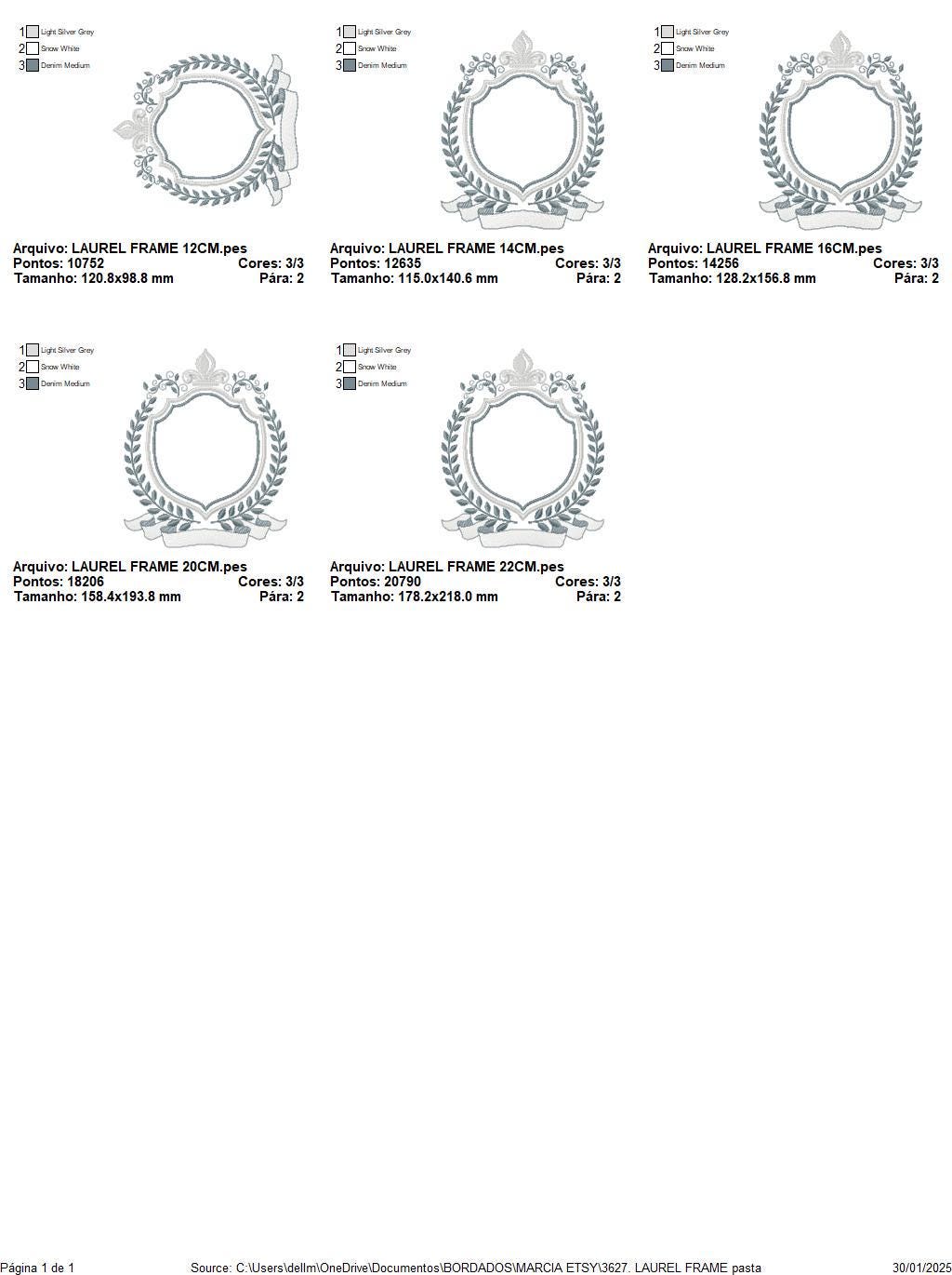 Crown embroidery designs - Laurel frame with banner machine embroidery pattern - Baby Monogram shape file - Instant download pes jef dst hus