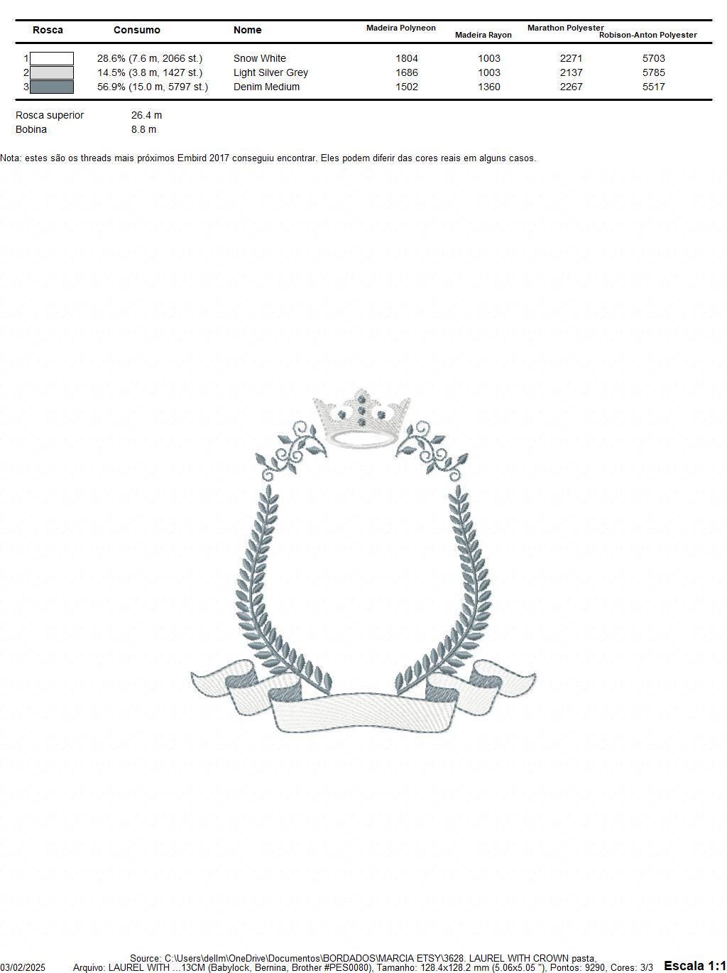 Crown embroidery designs - Laurel frame with banner machine embroidery pattern - Baby Monogram shape file - Instant download pes jef dst hus