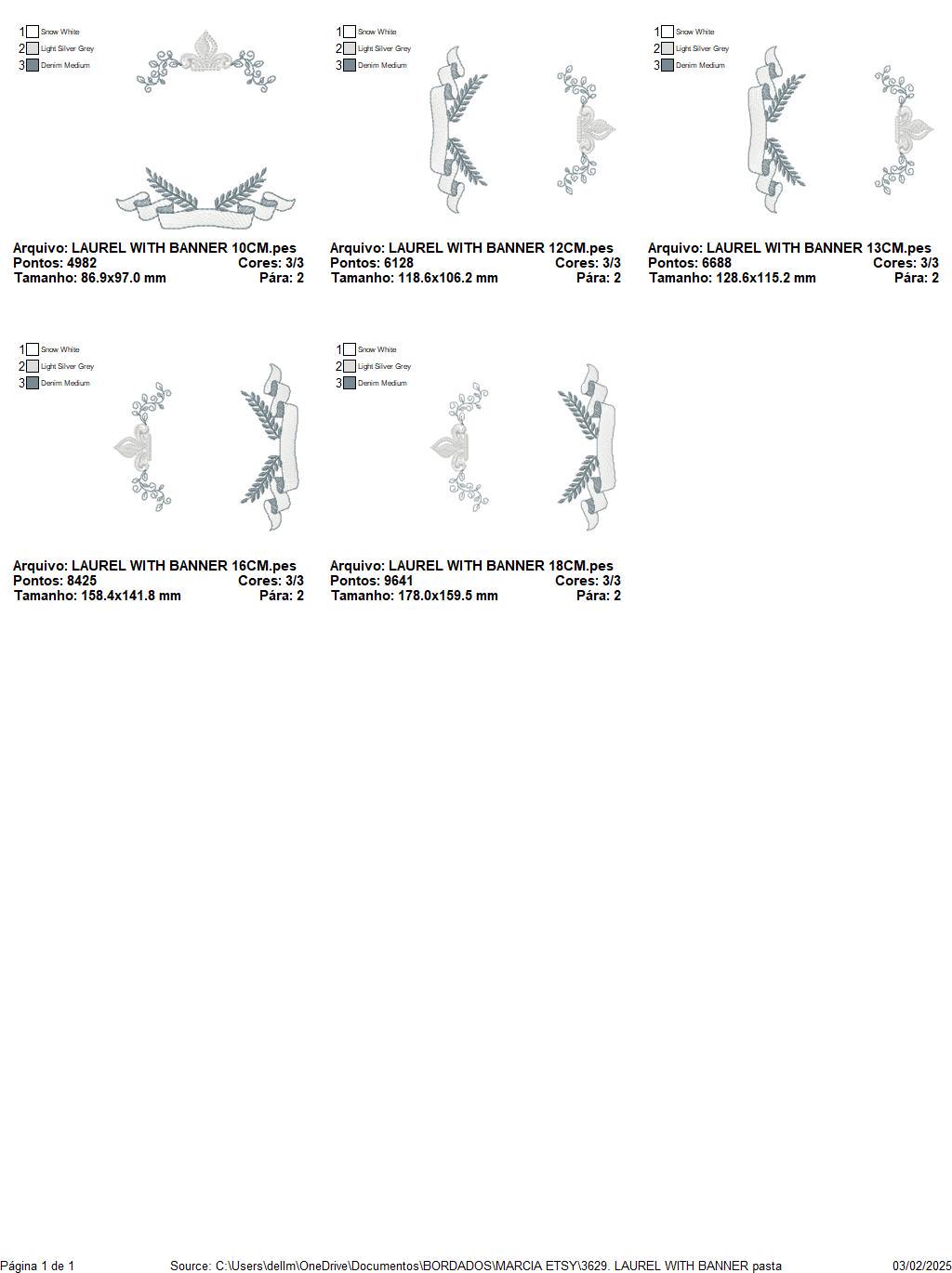 Crown embroidery designs - Laurel frame with banner machine embroidery pattern - Baby Monogram shape file - Instant download pes jef dst hus