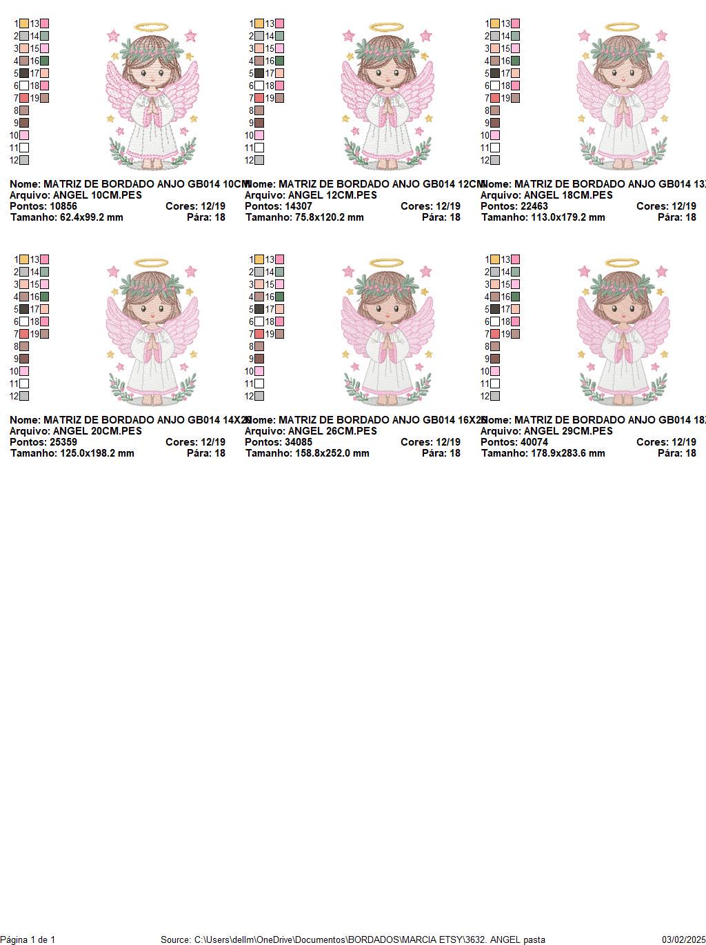 Angel embroidery designs - Angelic Baby girl machine embroidery pattern - Girl with wings and halo embroidery file - instant download pes