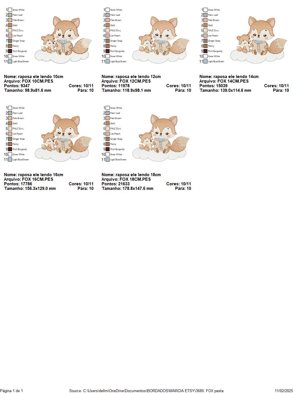 Fox reading embroidery designs - Red Fox with cub machine embroidery pattern - Baby boy reading file - Instant download pes jef dst hus vp3