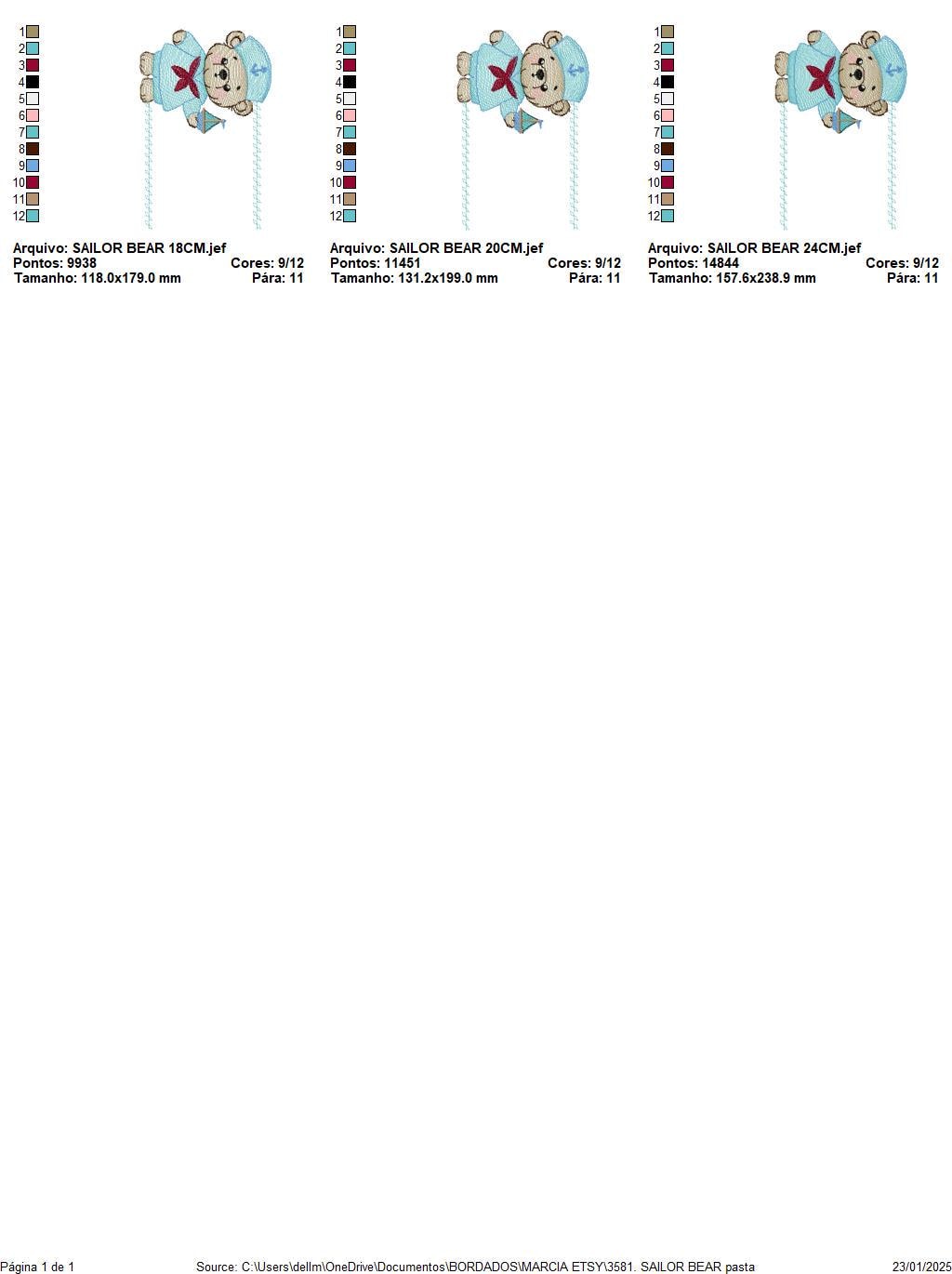 Sailor Teddy Bear embroidery designs - Baby boy Nautical Bear machine embroidery pattern - Bear with boat frame file - Instant download pes