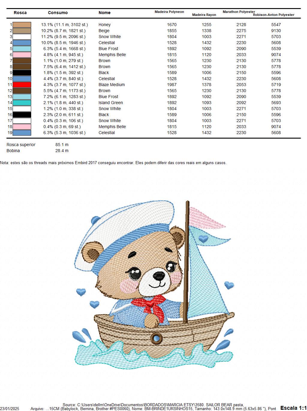 Nautical Teddy Bear embroidery designs - Baby boy Sailor bear with boat machine embroidery pattern - Boat embroidery file - Instant download