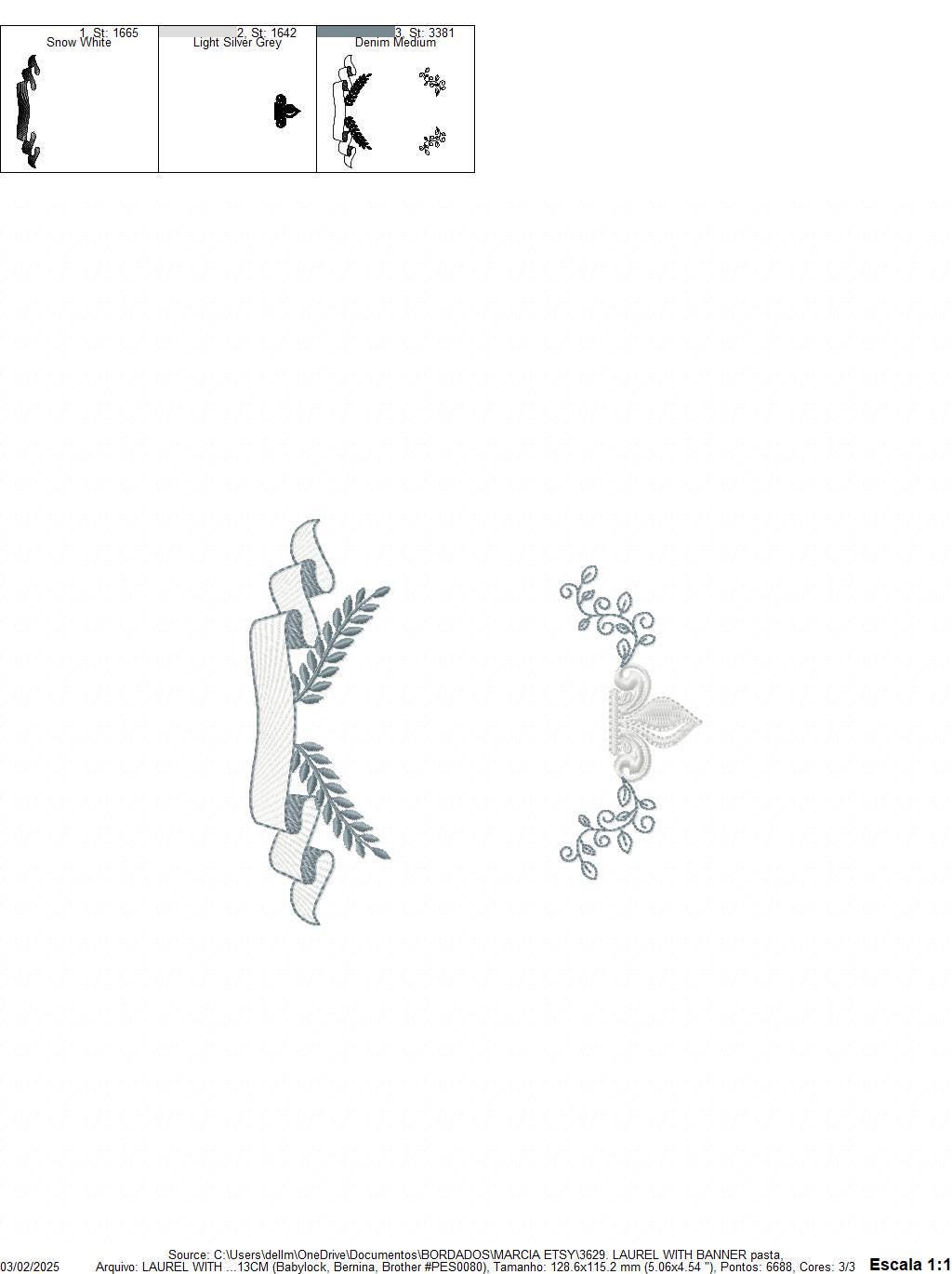 Crown embroidery designs - Laurel frame with banner machine embroidery pattern - Baby Monogram shape file - Instant download pes jef dst hus