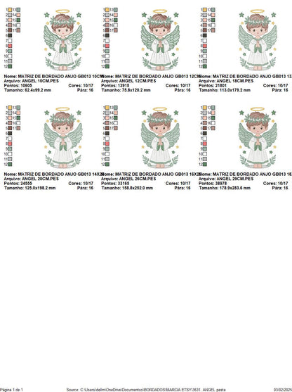 Angel embroidery designs - Angelic Baby boy machine embroidery pattern - Boy with wings and halo embroidery file - instant download pes jef