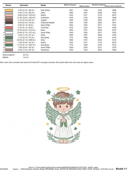 Angel embroidery designs - Angelic Baby boy machine embroidery pattern - Boy with wings and halo embroidery file - instant download pes jef