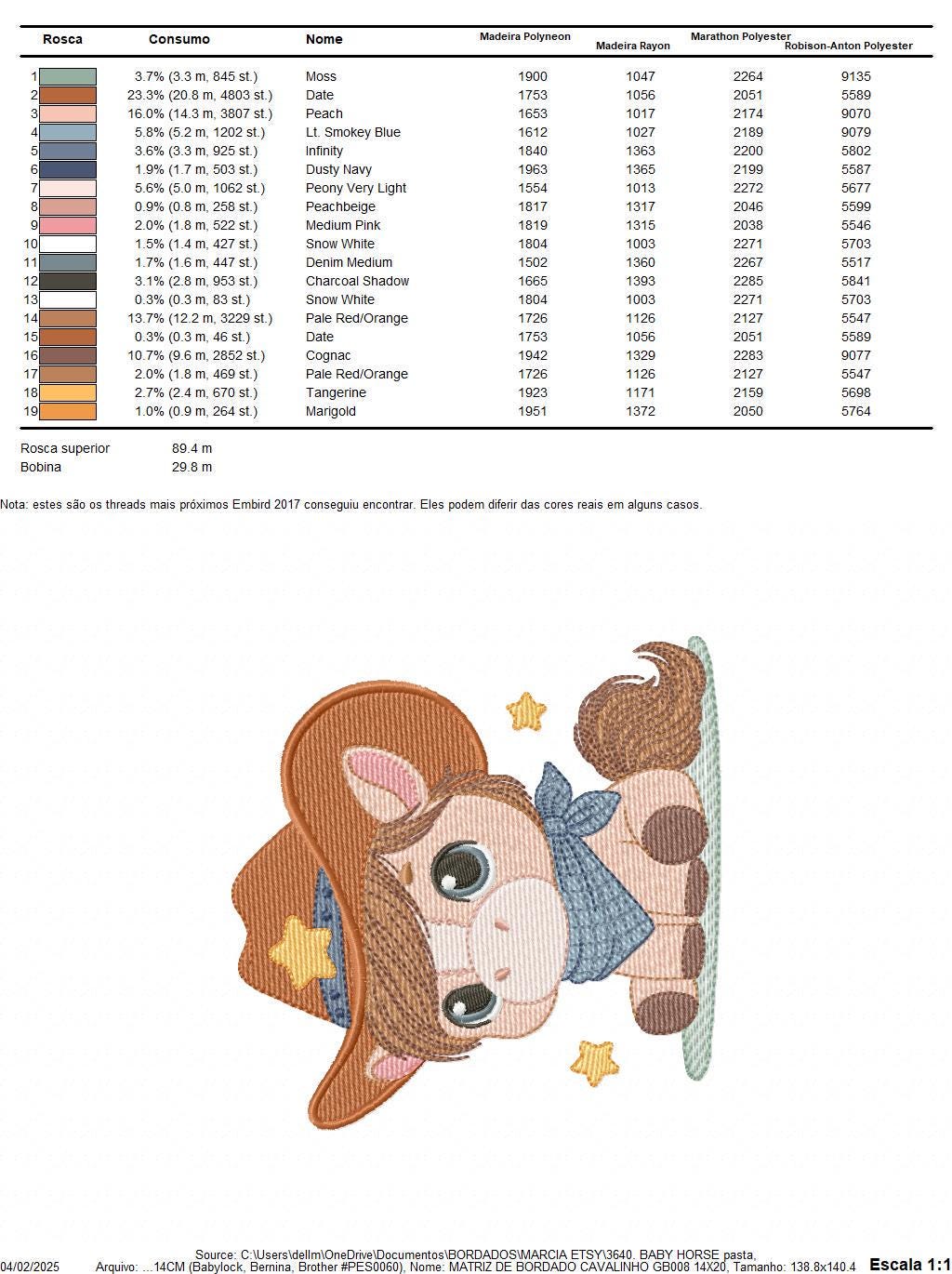 Cowboy Horse embroidery design - Farm animal machine embroidery pattern - Horse with bandana hat and sherriff star file - Instant download