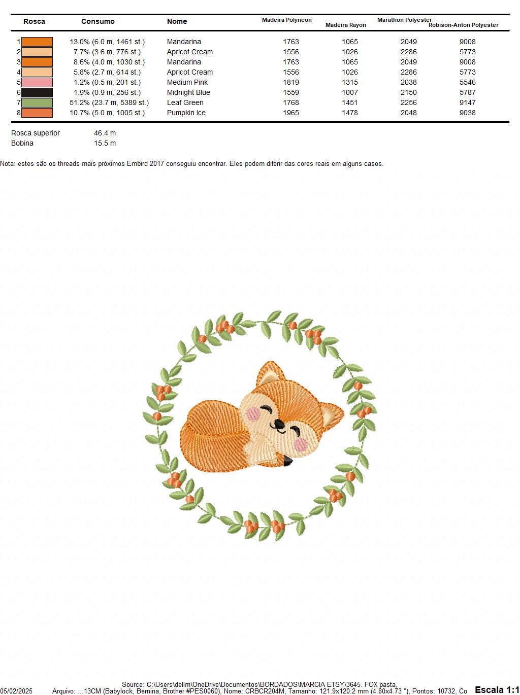 Fox with laurel frame embroidery designs - Sleeping Red Fox machine embroidery pattern - Woodland Animal file - Baby boy - Instant download