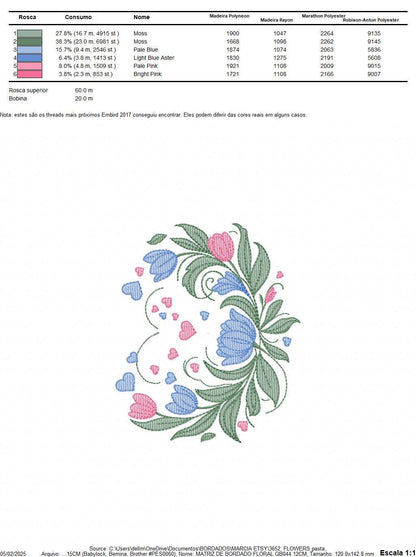 Flowers and hearts embroidery designs - Tulips Kitchen Towel machine embroidery pattern - Roses laurel Wreath - Instant download pes jef dst