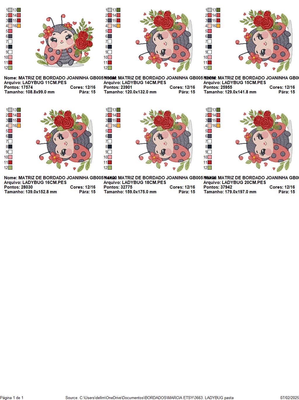 Ladybug with roses embroidery designs - Garden Animal with flowers machine embroidery pattern - Insect life file - Instant download pes jef