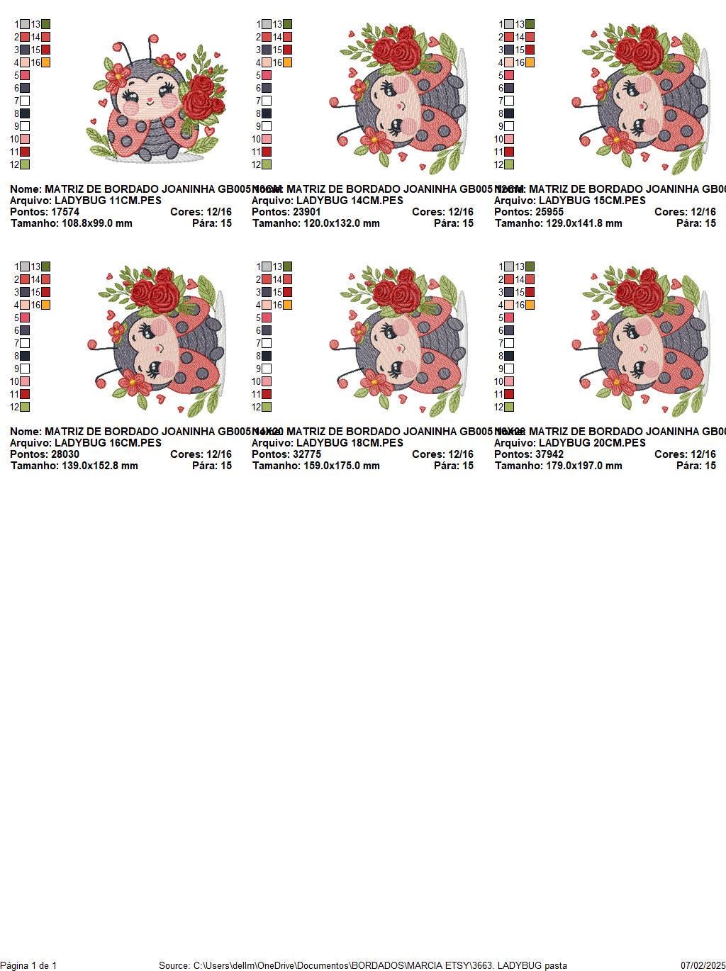 Ladybug with roses embroidery designs - Garden Animal with flowers machine embroidery pattern - Insect life file - Instant download pes jef