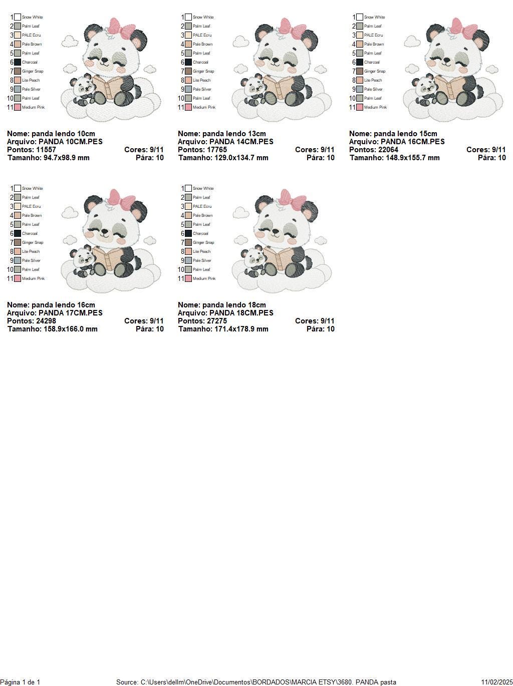 Mama Panda reading a book with baby girl embroidery design - Female Animal machine embroidery pattern - Instant download pes jef dst hus vp3