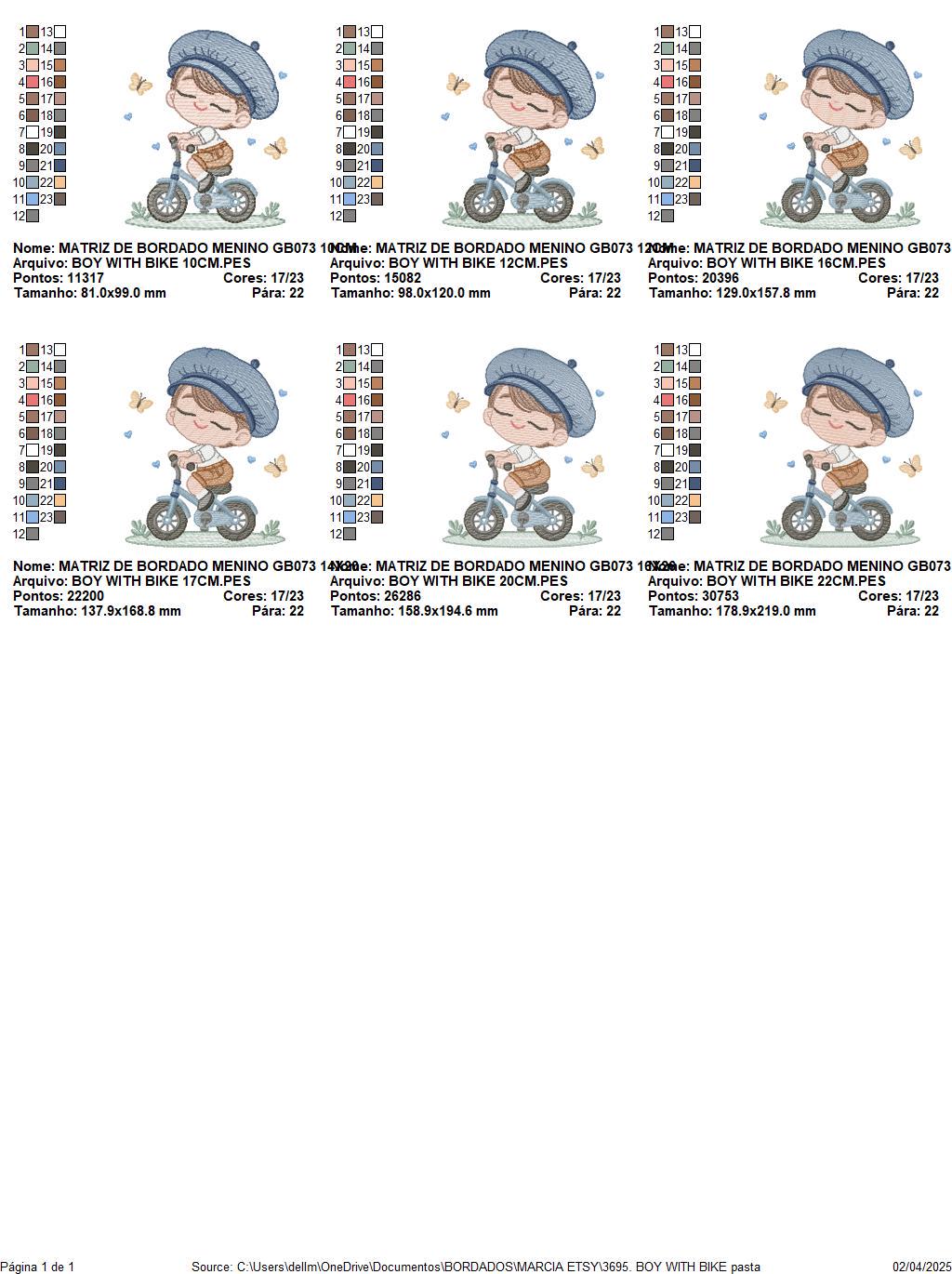 Boy with bike embroidery designs - Baby Boy with beret hat machine embroidery pattern - Bicycle cyclist Biker - Instant digital download