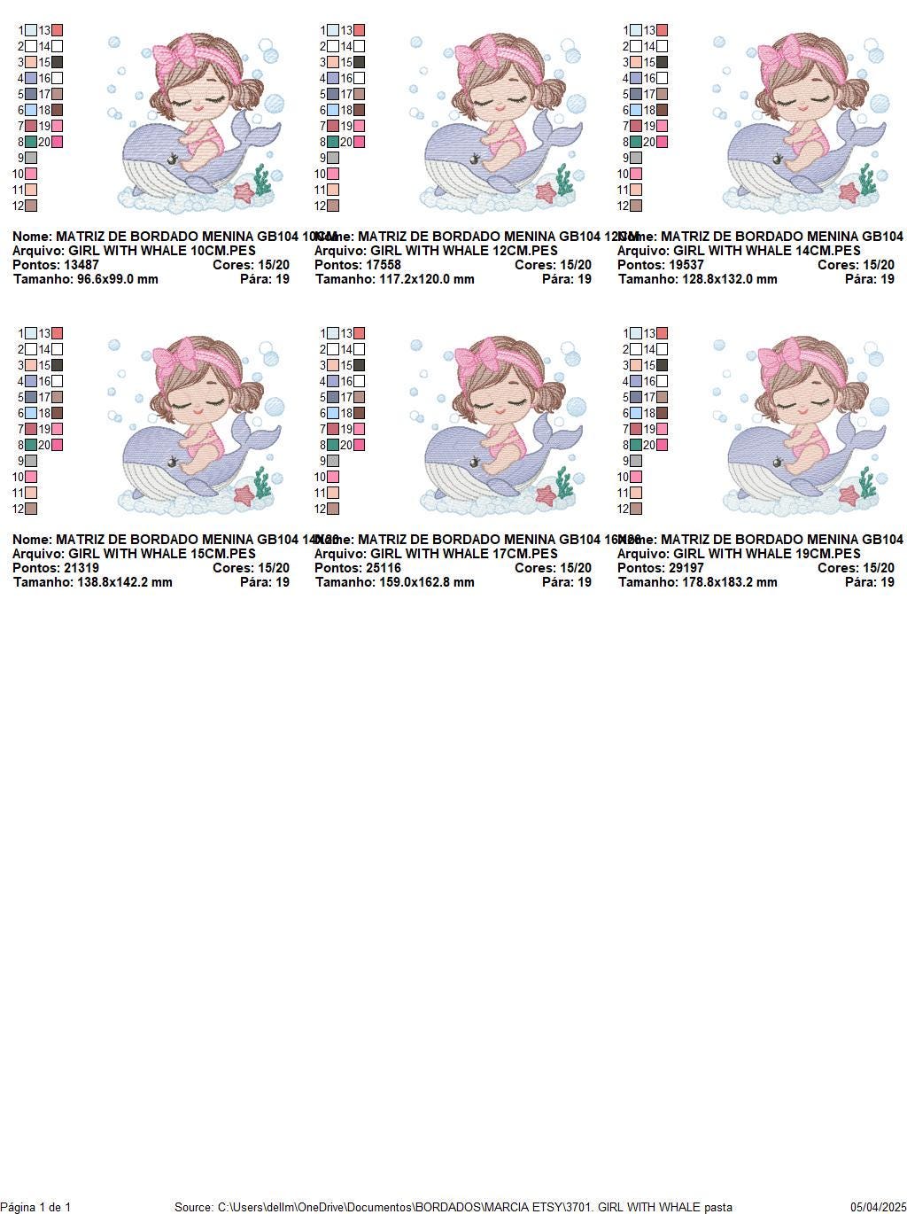 Whale embroidery designs - Diver Swiming Girl machine embroidery pattern - Ocean coral sea algae animal file - Instant download pes jef dst