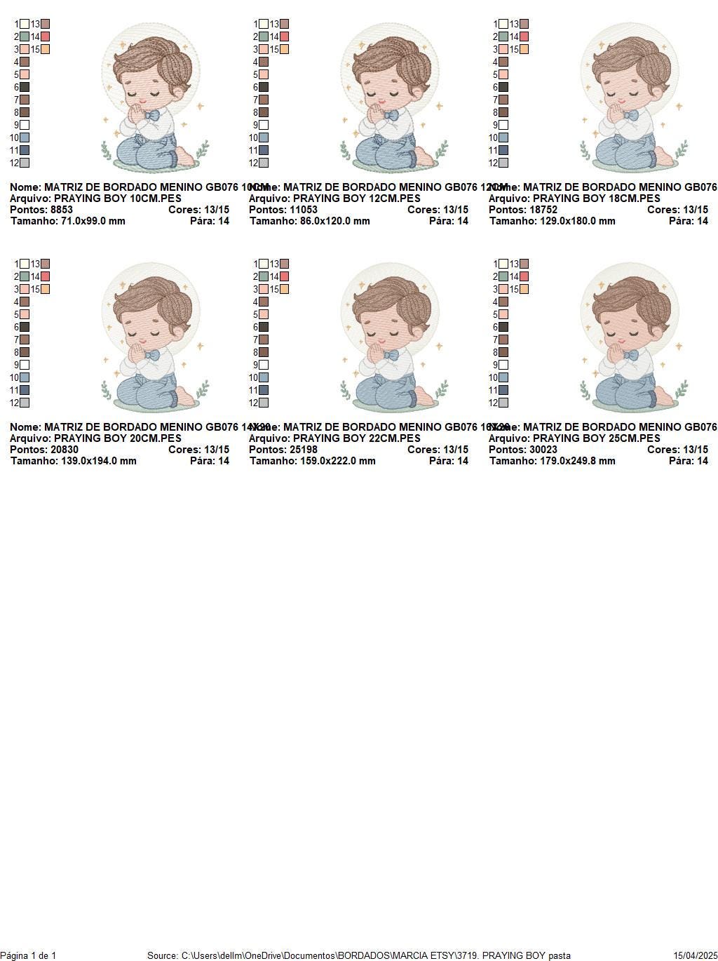 Praying boy embroidery designs - First Communion machine embroidery pattern - Christian Religious children file - Instant download pes jef