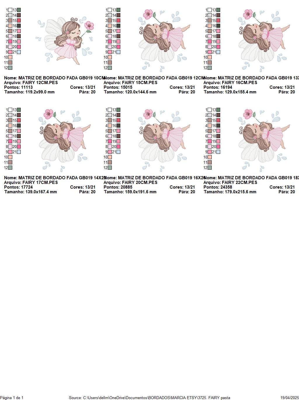 Fairy embroidery designs - Baby girl with wings and flowers machine embroidery pattern - Garden Pixie file - Instant Download pes jef dst