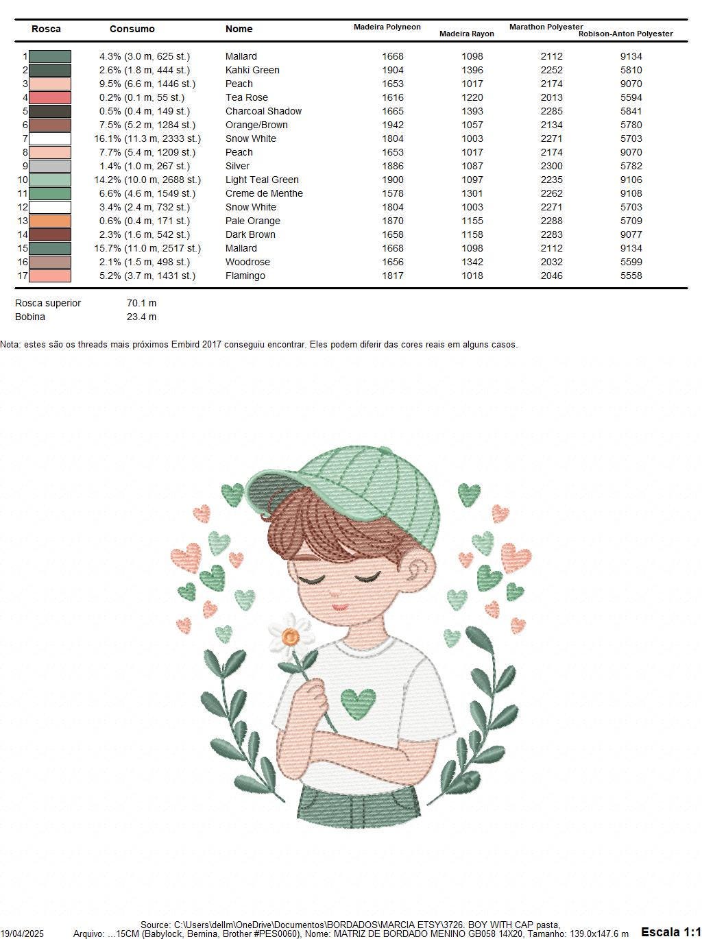 Boy embroidery design - Child with cap and hearts machine embroidery pattern - Children toddler with laurel frame - Instant download pes jef