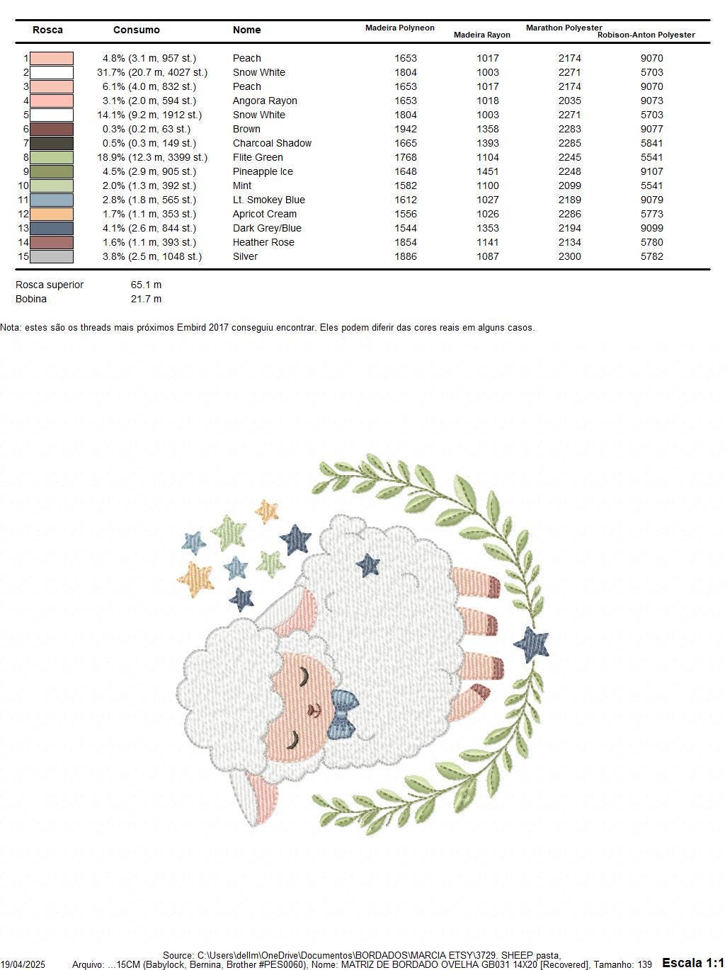 Male Sheep embroidery design - Lamb with stars and laurel frame machine embroidery pattern - Newborn Baby boy file - Instant download pes