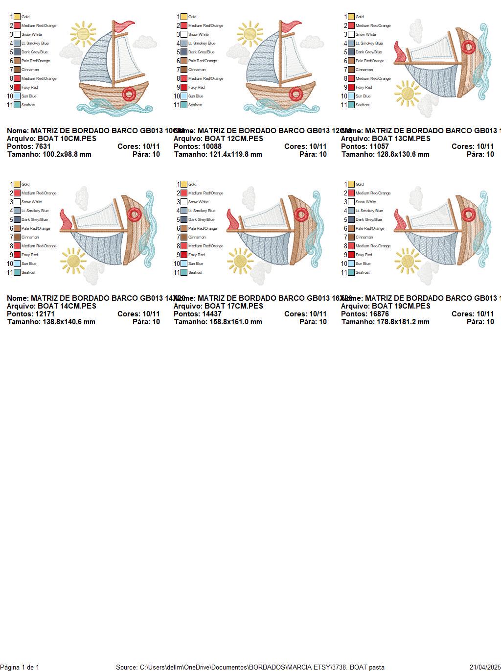 Boat embroidery designs - Sailboat machine embroidery pattern - Sea Ocean Nautical Baby boy file - Instant digital download pes jef dst hus